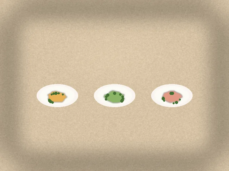 A simple family table with plated dishes